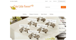 Desktop Screenshot of cutelittlefavors.com